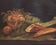 Still Life wtih Apples,Meat and a Roll (nn04) Vincent Van Gogh